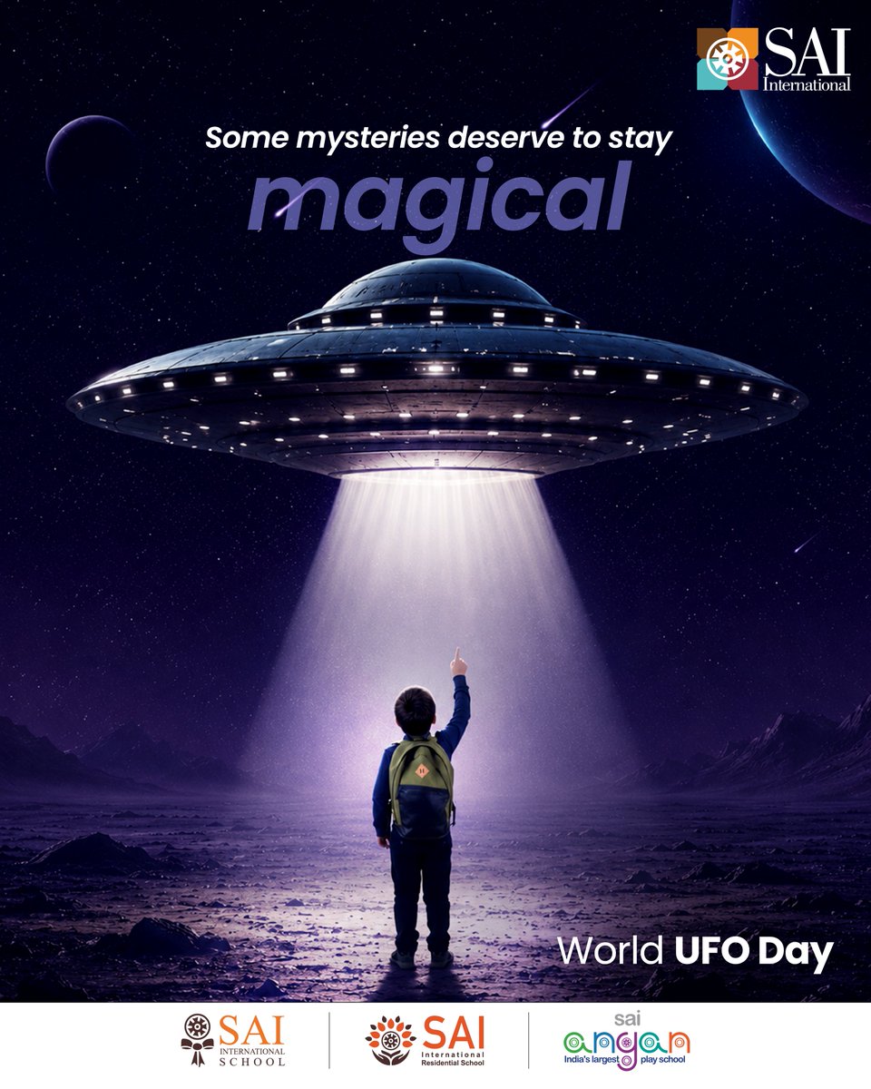 SAI_Edu_In's tweet photo. Not every mystery needs an answer. Some are meant to inspire curiosity, wonder, and imagination. ππΈ
#WorldUFODay #StayCurious #SpaceWonder #FutureExplorers #YoungMinds https://t.co/lAEBLk4i50