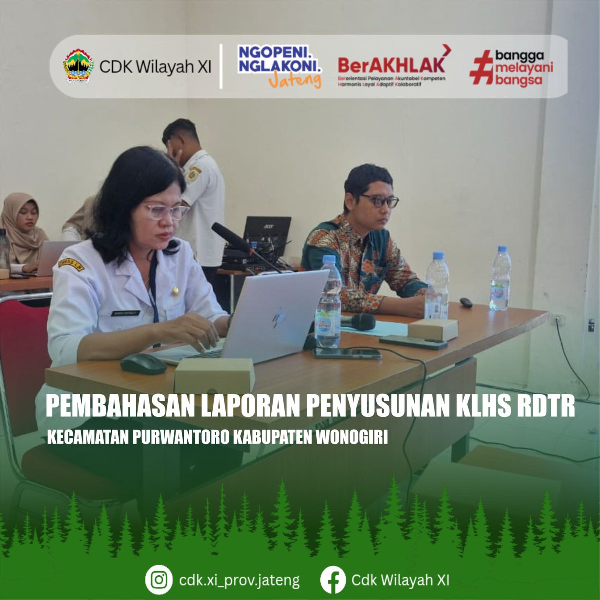 CdkXi's tweet photo. Dalam rangka penyusunan KLHS RDTR Kecamatan Purwantoro Kabupaten Wonogiri yang di insiasi oleh DLH kabupaten Wonogiri, CDK Wilayah XI ikut memberikan saran dan masukan terkait lingkup tugas di bidang kehutanan untuk penyempurnaan laporan KLHS RDTR tersebut.
@dlhkprovjateng https://t.co/Qz6gS0TQeU