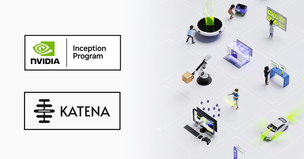 ARCL_Katena's tweet photo. Katena is excited to announce its membership in the NVIDIA Inception program.

We're thrilled to join a community of the world's most innovative startups, gaining access to cutting-edge @nvidia tools, technical resources, and a network built to push robotics forward faster.

#NVIDIAInception #Katena #ARCLeague #Robotics