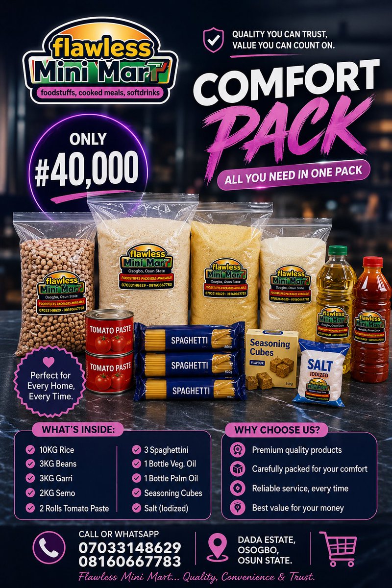 flawlessdazzol's tweet photo. The joy of receiving food isn't just in the package - it's in the relief, the gratitude, and the peace of knowing tomorrow's meal is already taken care of. 

FM 1: 30k
FM 2: 40k
FM 3: 50k
FM 4: 60k

Be the reason a family breathes a little easier today.

📍Osogbo, Osun State 📍 https://t.co/IV33XZDBUp