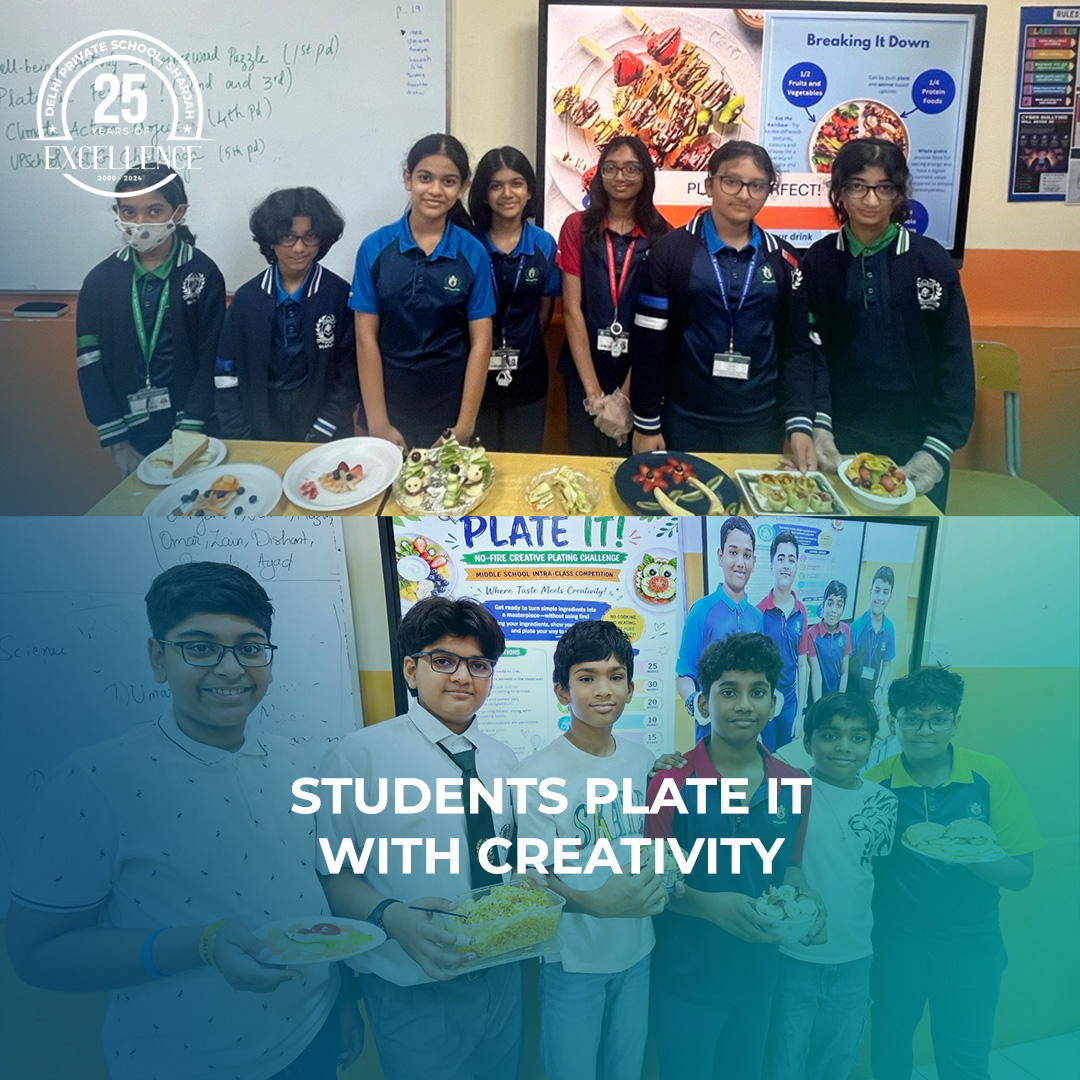 dpsshj's tweet photo. Phase 3 students explored creativity and healthy eating through the ‘Plate It’ challenge on 1st July 2026. The no-fire plating activity celebrated presentation, originality, hygiene, and nutritious choices in a fun, hands-on learning experience.
#PlateIt #DeepDiveDays #Phase3 https://t.co/gq2wB5VhDu