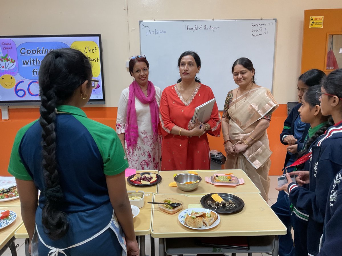 dpsshj's tweet photo. Phase 3 students explored creativity and healthy eating through the ‘Plate It’ challenge on 1st July 2026. The no-fire plating activity celebrated presentation, originality, hygiene, and nutritious choices in a fun, hands-on learning experience.
#PlateIt #DeepDiveDays #Phase3 https://t.co/gq2wB5VhDu