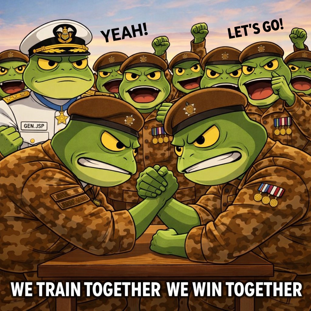 PRIMUSOG04's tweet photo. @tvbzify @Manicdyor July will be better for memes. $Army is ready to lead the way🫡🐸
No1 frog brand on solana built on conviction loyalty and discipline🪖 https://t.co/9g7yXefhUw