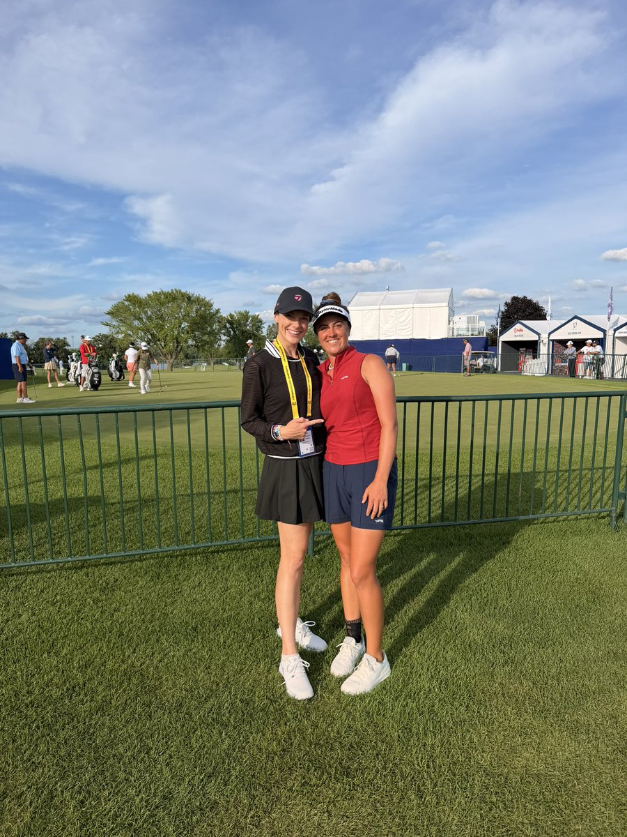 jojogentrytv's tweet photo. What a week supporting @CityofOceanside’s Natalie Vivaldi competing @KPMGWomensPGA at @Hazeltine!
Despite missing the cut, the @goathillpark golf pro won everyone over. Her #natpack filled hearts and grandstands.
https://t.co/Aiad6LGyTg https://t.co/v66x02IfBt