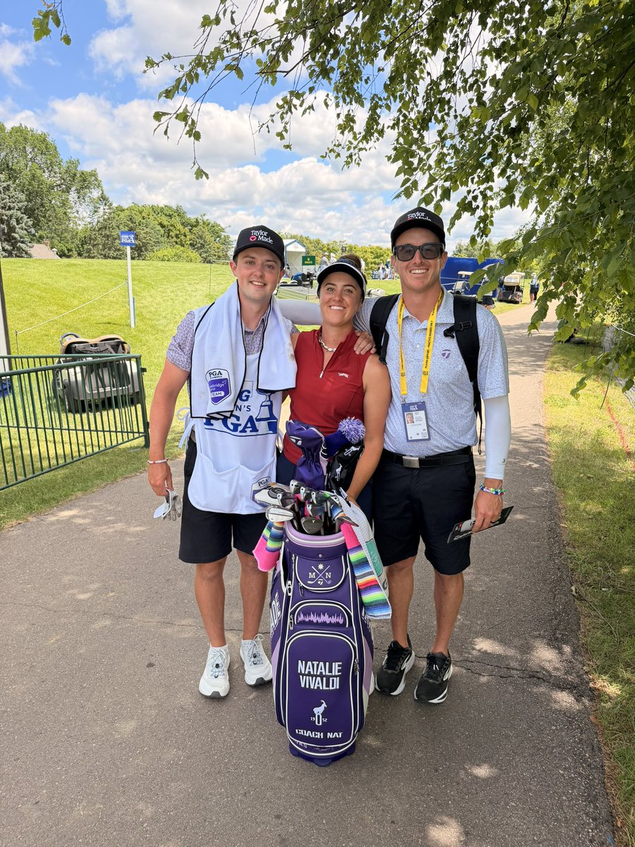 jojogentrytv's tweet photo. What a week supporting @CityofOceanside’s Natalie Vivaldi competing @KPMGWomensPGA at @Hazeltine!
Despite missing the cut, the @goathillpark golf pro won everyone over. Her #natpack filled hearts and grandstands.
https://t.co/Aiad6LGyTg https://t.co/v66x02IfBt