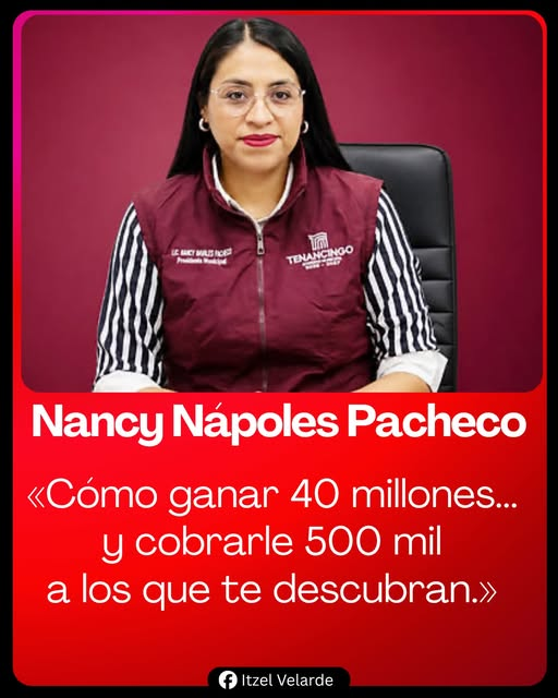 lunadeandromeda's tweet photo. La alcaldesa de Morena que demandó a quienes la exhibieron.
El nivel de cinismo en la política mexicana acaba de romper un nuevo récord. Esta es la historia de Nancy Nápoles Pacheco, alcaldesa de Tenancingo, Estado de México, quien pasó de ser la presunta "víctima" de un secuestro a ser acusada de armar un teatro millonario... ¡y ahora quiere encarcelar a la prensa!
Aquí te cuento el caso completo, SIN FILTROS NI OMISIONES:
EL PLAN DEL MILLONARIO "RESCATE"La Fiscalía del Estado de México destapó una cloaca. Según las investigaciones oficiales, la alcaldesa presuntamente planeó su propio secuestro en complicidad con su esposo y su cuñado. ¿El objetivo? Exigir un rescate ficticio de 40 MILLONES DE PESOS. Pero el dinero no saldría de su familia, sino directamente de las arcas públicas del municipio para, presuntamente, tapar un enorme desfalco financiero.
LAS PRUEBAS QUE LA DEJARON EN EVIDENCIALa tecnología la sepultó. Las autoridades rastrearon los teléfonos de los implicados y las antenas de geolocalización revelaron que nunca estuvo retenida a la fuerza. Peor aún: existen videos donde se le observa a ella misma dándole instrucciones a sus supuestos "captores" sobre qué rutas tomar para esquivar las cámaras de seguridad del C5.
LA POSTURA DE LA ALCALDESAElla sostiene que todo es mentira. Afirma que el dinero del municipio está intacto y que la Fiscalía le fabricó el caso para destruirla políticamente. Su audiencia formal ante el juez por el delito de "simulación de secuestro" está programada para este 9 de julio.
EL COLMO: DEMANDA A LOS PERIODISTASEn lugar de aclarar la situación, la alcaldesa decidió atacar. Interpuso una denuncia penal contra 4 periodistas locales (Ángel Ávila, Alejandro López, Ramón Castañeda y Arturo Escobar) que criticaron su gestión. ¿Qué les exige? 125 MIL PESOS A CADA UNO (500 mil pesos en total) argumentando "daño moral" y "violencia política de género" porque, según ella, la hicieron caer en depresión. Los gremios periodísticos ya alertan que esto es un descarado intento de censura.
Un escándalo que mezcla desfalco, simulación de delitos graves y persecución a la libre expresión.
