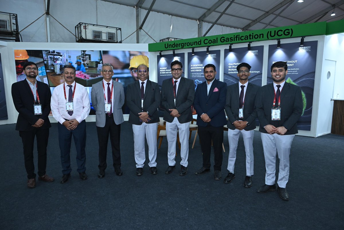 OfficialGMDC's tweet photo. Day 2 at VGRC Central Gujarat Region 2026 witnessed another day of insightful interactions at the GMDC pavilion. From dignitaries and delegates to industry professionals and visitors, the pavilion became a platform for discussions around Bharat's Rare Earth Ecosystem (BREE), Underground Coal Gasification and the innovations shaping India's resource future.

(GMDC, mining in Gujarat, vibrant Gujarat, baroda event, bharat rare earth elements, underground coal gasification)

#gmdc #vibrantgujarat2026 #vadodara #miningindia