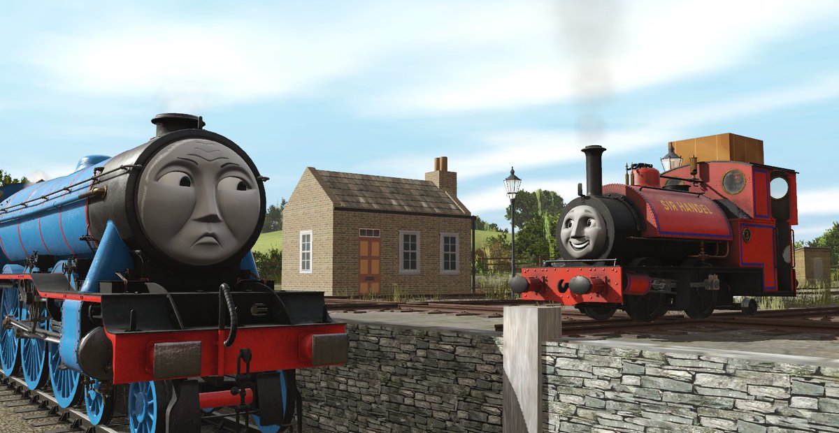 PerhapsParadox's tweet photo. "Finally! A proper engine! Not like those tin kettles they keep around here."

"Are you some kind of... bug?" https://t.co/PuOAc76F20