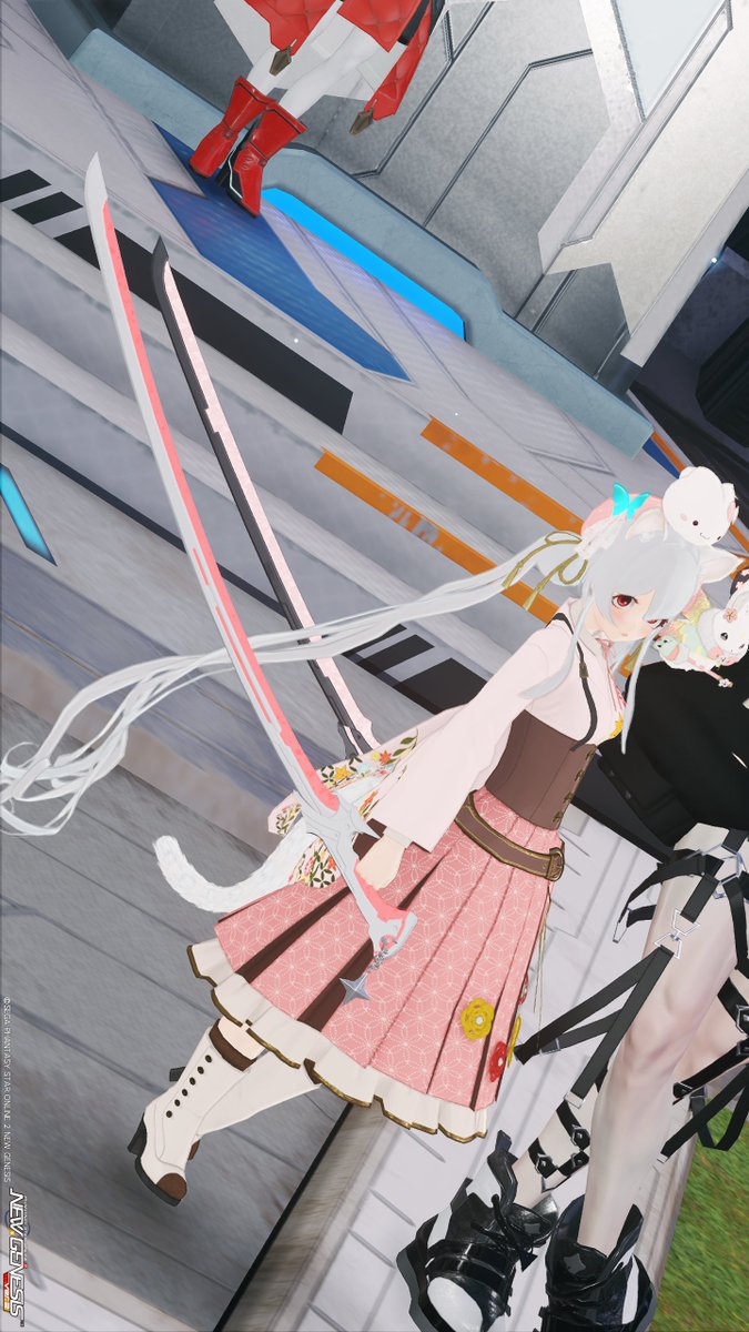 cacaorich_cat's tweet photo. 武器迷彩
＊オリアレムアルマティ
1枚目【ダガー迷彩時】
2枚目【ブレード迷彩時】
#PSO2NGS_SS
#メンテの日じゃないけどssを貼る
続く https://t.co/94AzsYfXr7