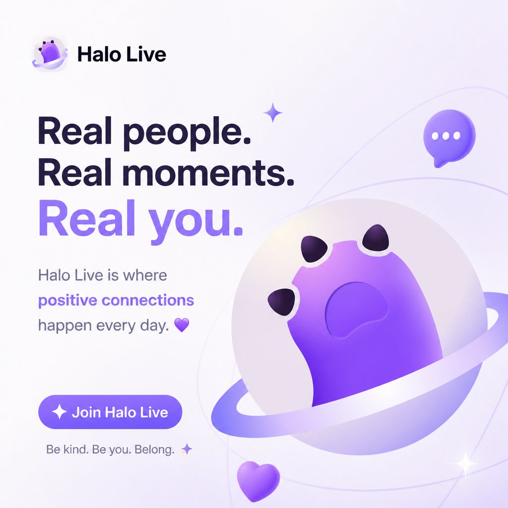 damalive_'s tweet photo. Open Halo Live, share joy, listen to stories, build soft bonds. https://t.co/ixnPtGojLD