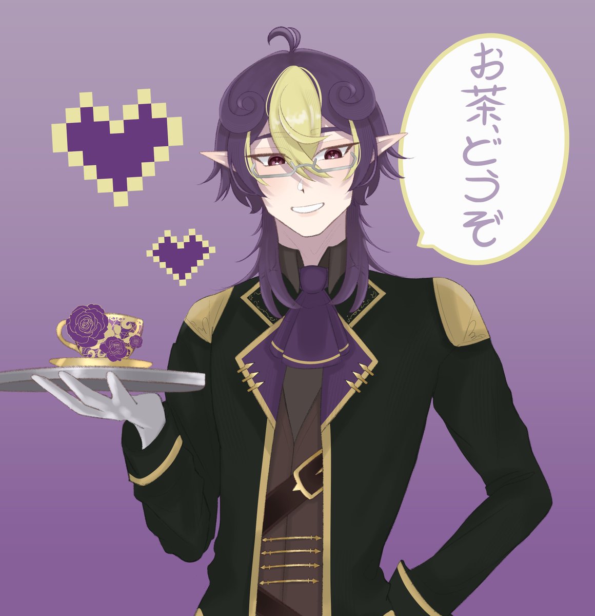 MaikiKyoki's tweet photo. amazing friend art skeb 💜 https://t.co/0nwgMe5CuS