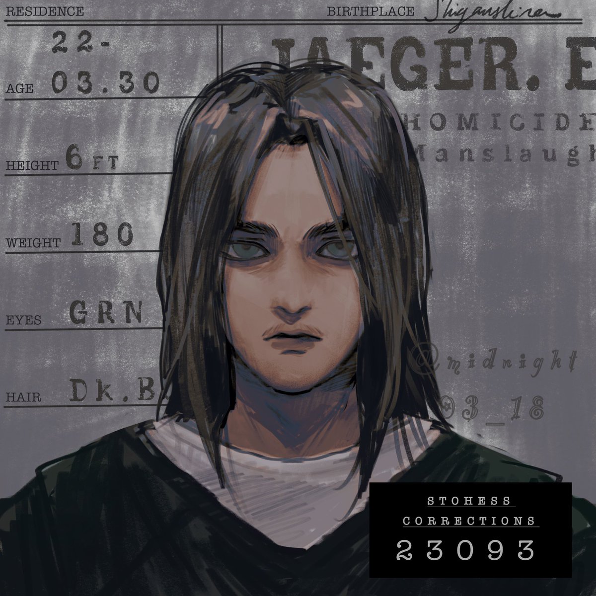 midnight03_18's tweet photo. working on a prison au #eremin https://t.co/szBtz735LJ