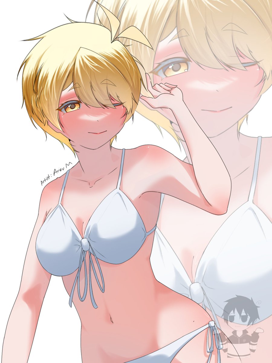 ARIFU_M's tweet photo. Swimsuit cute
 #art #animeart #animecomission #artmoots https://t.co/p2b0Of7a06
