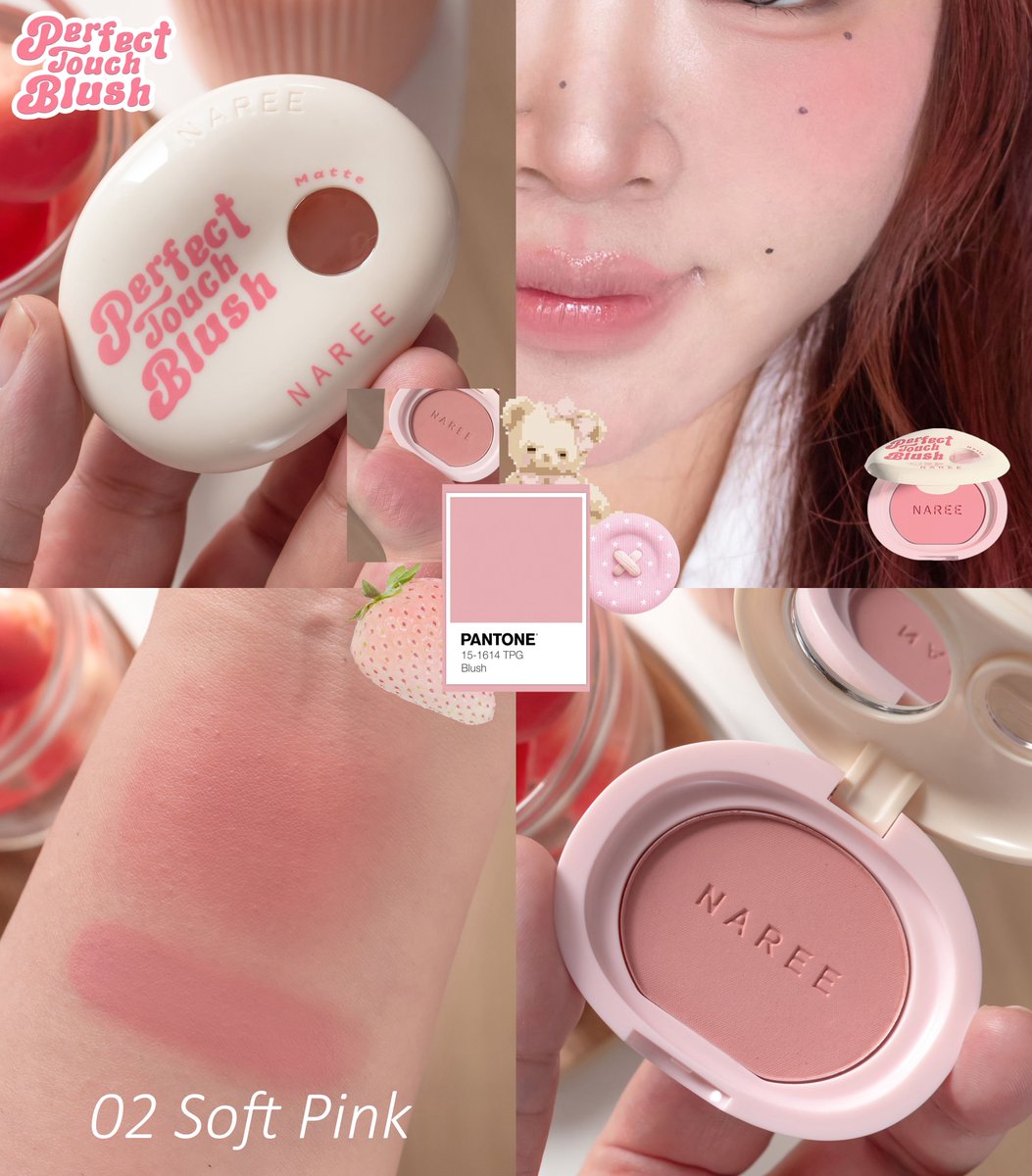 Janniesday_'s tweet photo. ทำมาน่ารักตะโกนน แล้วโทนสีนัวสุด ให้เลยบลัชคอลใหม่ NAREE Perfect Touch Blush ปัดแล้วแก้มนัวสะใจอ่ะ แล้วเนื้อสีชัดมากโทนสีปรุงจืดเบอร์ 01 ,02 ก็สีชัด ปัดยังไงก็นัว โทนชมพูนู้ดตุ่นๆ เบอร์ 02 คือสวยมากอ่ะ ปัดยังไงก็สวย แล้วคอลใหม่เค้าออกมา 3 เนื้อบลัช
#NAREEX4EVE https://t.co/K407E2UrvF