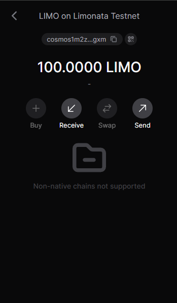 LimoDev's tweet photo. 🍋 Limonata is now live on @keplrwallet.

Add the chain and get both a Cosmos address and an EVM address  one wallet, two worlds.

We just sent 100 $LIMO on testnet, and it arrived instantly. ⚡

Limonata is an EVM Layer 1 where gas can be paid directly by the protocol, in consensus.

Chain ID: 10777
Testnet live: 👇
https://t.co/xCndm64g9G