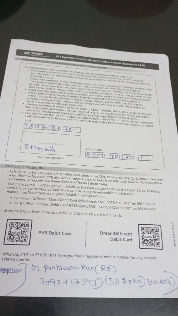 ClassyMonarch's tweet photo. @udaykotak @KotakBankLtd Opened an account via your ad, completed all KYC, then told it can't be opened due to Aadhaar-PAN name mismatch—after collecting ₹2,000. Salesperson only argues. Either activate the account or refund ₹2,000 immediately. @RBI @RBIKehtaHai #KotakBank https://t.co/sMRRbCMjmM