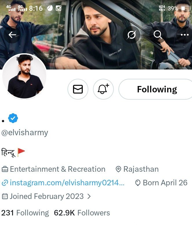 Bishnoi45pk's tweet photo. Elvish's Fan account has 10x more followers than @Akanksha10_C official I'd.

Okat dekh kar pange lia kro nibiyo🤡 @nats_coree

Give apology from her account or else Elvish Fans will make sure to give her a reality check now onwards 🙏🏻 

#elvishyadav #elvisharmy #Akanksha https://t.co/5xL5i5JrpW