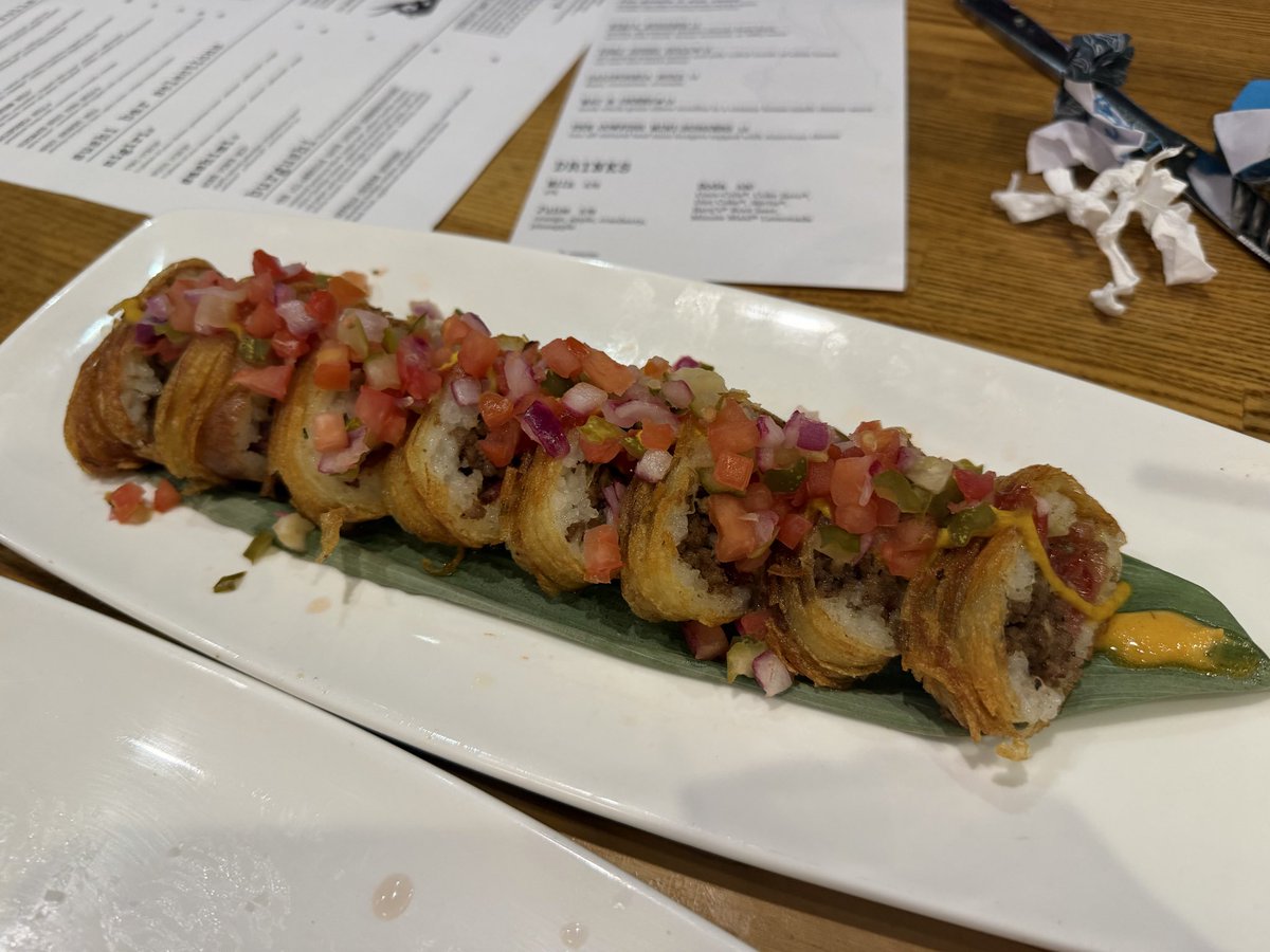natedeolive's tweet photo. Just ate a fuckin burger sushi now I’m blowing up the fuckin toilet wtfffff https://t.co/3k2TD63zZD