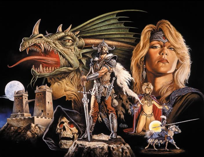 fabiaschi's tweet photo. Artist - Clyde Caldwell
Cover for the Forgotten Realms Calendar 1990 https://t.co/os5I1fG9uB