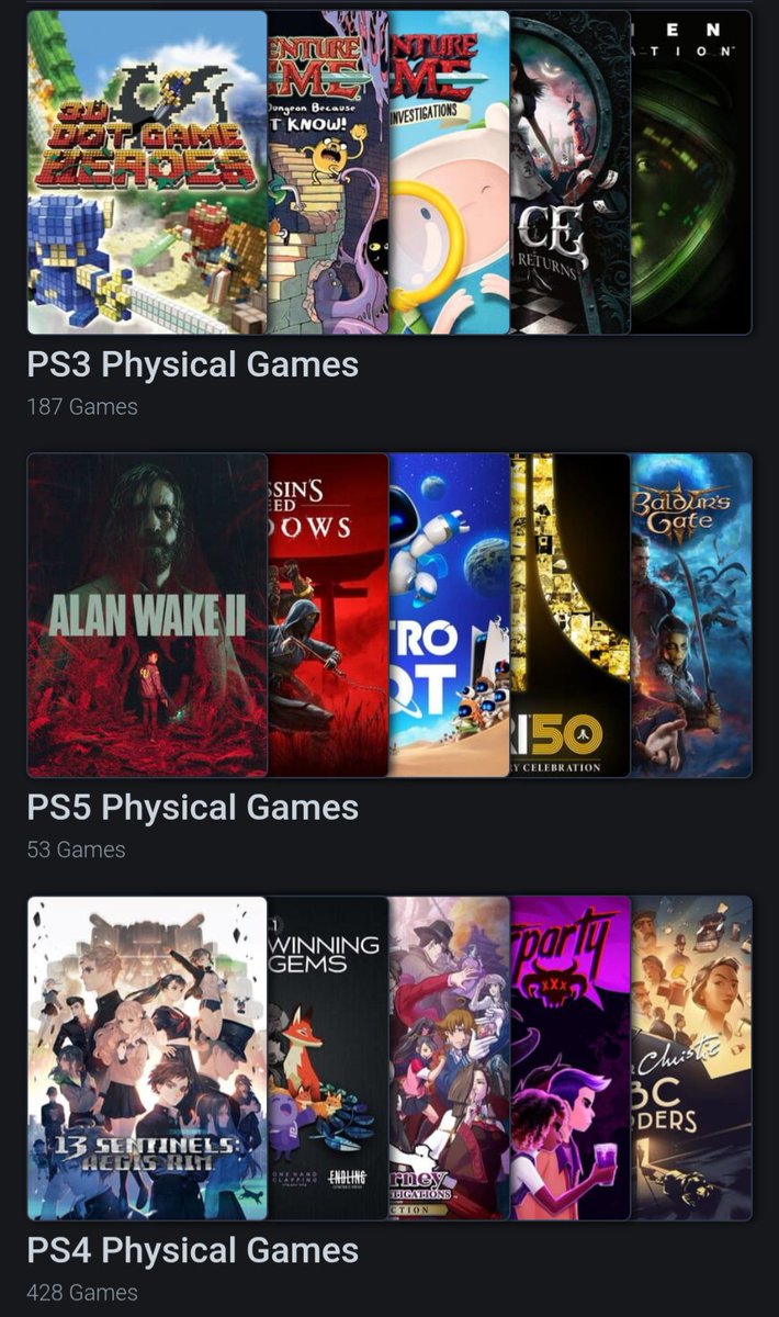ChronosMemoria's tweet photo. This is a bit outdated, but you get the point... @PlayStation, you won't have me as a customer once you stop producing discs. https://t.co/xiONEgegth