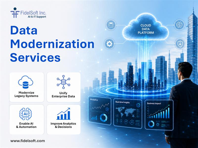 Fidelsoftus's tweet photo. As AI adoption grows, data modernization is key to better data quality and decision-making.
FidelSoft modernizes legacy data systems with cloud, AI, integration, and governance for scalable data platforms.
https://t.co/NmwSvWJb8U
#DataModernization #DataPlatform #AI https://t.co/8yO24xoQav