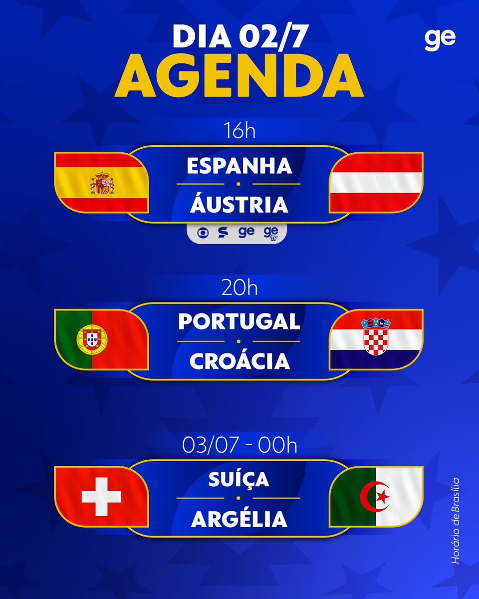 geglobo's tweet photo. Espanha e CR7 em campo! Confira a agenda desta quinta de Copa do Mundo.

#CopaNaGlobo #ge2026 #futebol https://t.co/BfwCKhiXF5