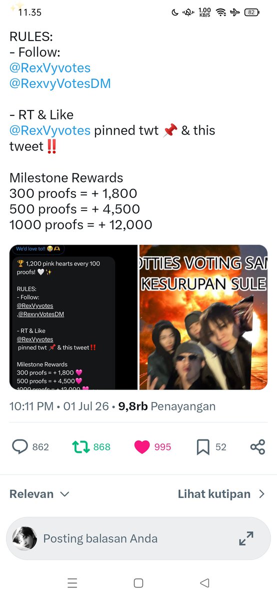 pluffypies's tweet photo. @dearlyryul @RexVyvotes @RexvyVotesDM donee https://t.co/ddKxp2TrLX