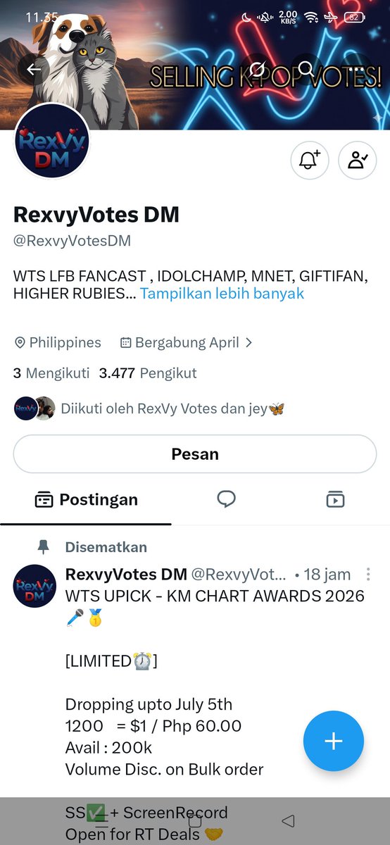 pluffypies's tweet photo. @dearlyryul @RexVyvotes @RexvyVotesDM donee https://t.co/ddKxp2TrLX