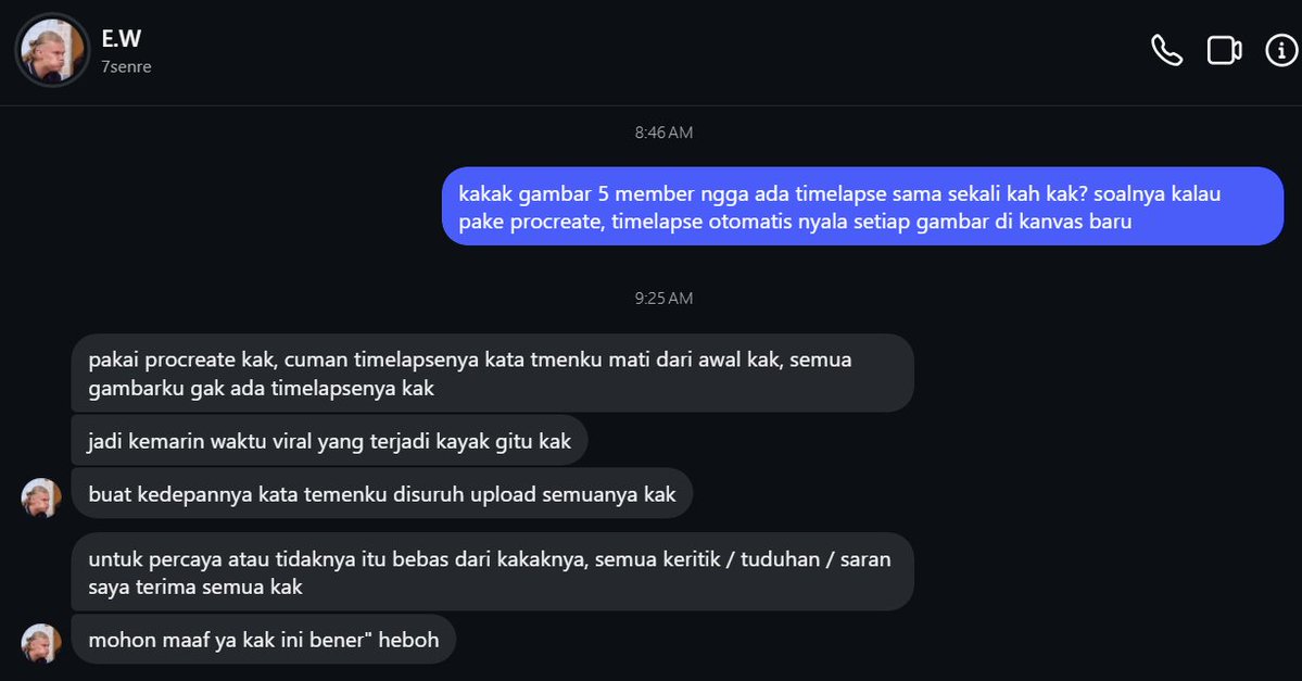 cipandacil's tweet photo. ini dari artist yang bersangkutan ya, aku sendiri bukan artist dan pengguna procreate jadi gabisa judge banyak https://t.co/CViqxNQHWY