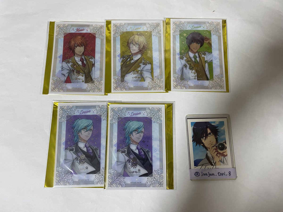 junjun_tori_8's tweet photo. 【交換】うたプリ ASSHC

譲）アクスタ→音也1 那月3 セシル2 藍2 カミュ1
ビジュカ→音也1 那月1 セシル1 藍2
メタテ→音也2 レン2 蘭丸1 カミュ2

求）同種トキヤまたは定価(＋送料)

検索からでもお気軽にお声掛けください。 https://t.co/QubOhzRVdA