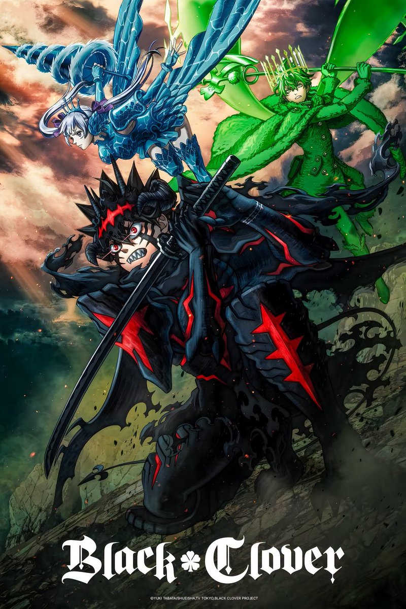 CloverEspanol's tweet photo. Nueva imagen promocional de la segunda temporada de Black Clover, que se estrena en Octubre 🔥🍀

#BlackClover https://t.co/Rt8twfm7ZD