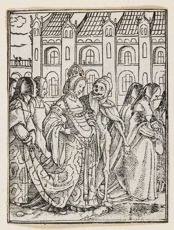 artistholbein's tweet photo. The Empress from Dance of Death (Lyons), 1538 #artbots #holbein https://t.co/4uqRYfqV2X