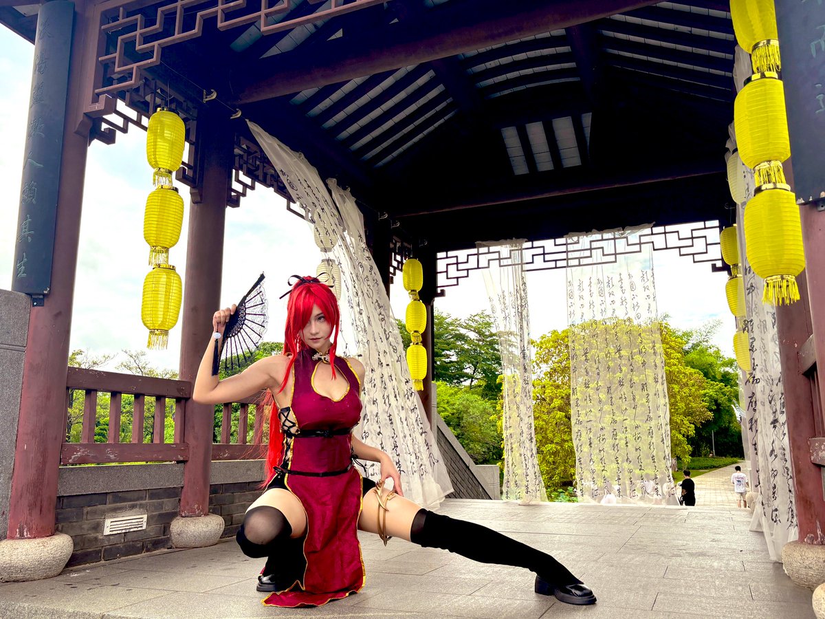 DQingTai's tweet photo. 翻到了24年的中华风外景花絮
预热一下艾露莎日❤️‍🔥☝️😝

#cos #fairytail #erza #中华风 #Erza #エルザ #Erzaday https://t.co/6wReVS28hm