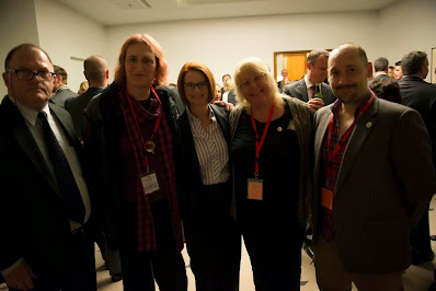 Kat4e4's tweet photo. @salltweets Photo taken in 2013.

She didn't know, it was a different time..... my arse. 
Julia Gillard and Transgender Victoria's Sally Goldner https://t.co/qLAMeWpkd6