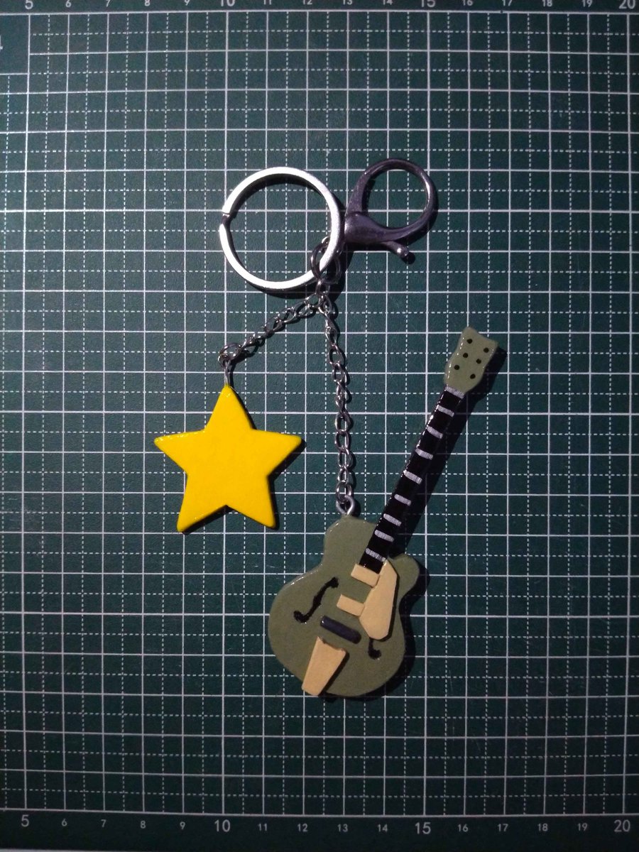 ciaa794's tweet photo. Custom guitar keychain commission 🎸
Handmade with clay &amp; painted to match the requested design
Thank you for your order! If you're interested, feel free to send me a message ><
#custom #commission ㅤ https://t.co/EvLeYfp5YB
