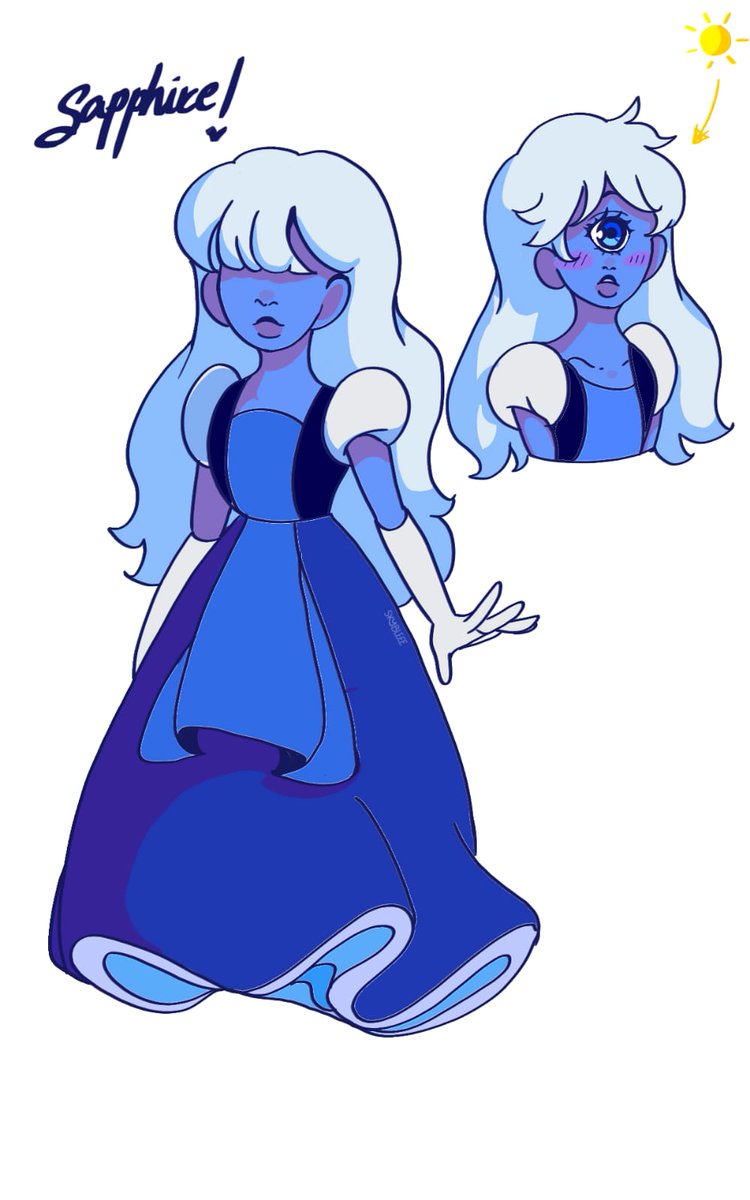 skybleee's tweet photo. here's my fanart, she is Sophie (。♡‿♡。)
#SU
#StevenUniverse
#Saphire
#artlover https://t.co/T13RjPsE1s