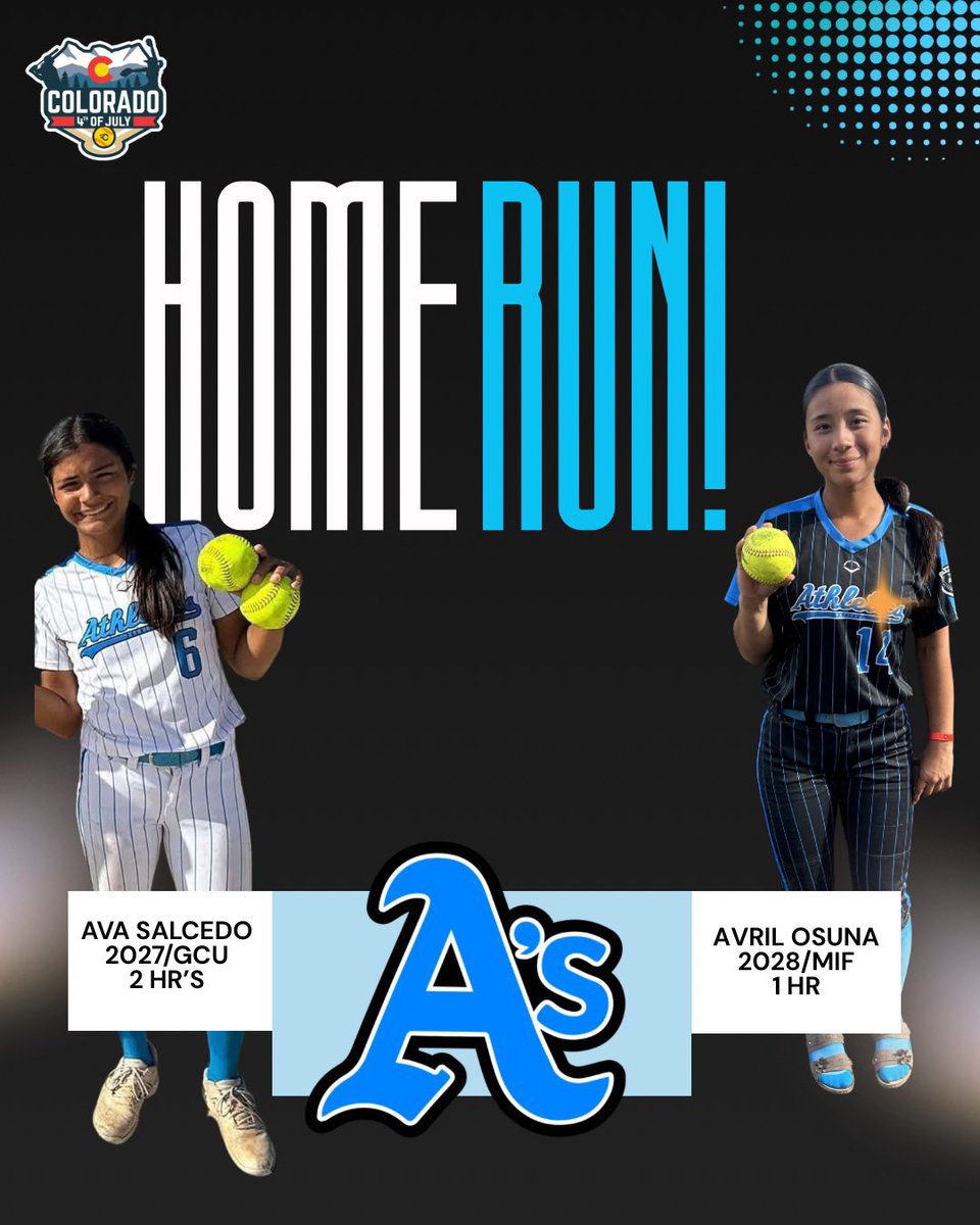 AsNational2728's tweet photo. Avaree Beach (2028 | LHP/Utility), Ava Salcedo (GCU) and Avril Osuna (2028 | MIF) all loving this Rocky Mountain air! 🏔️ 💣 🥎 
@OKAthleticsAcad @Coach_BMAD @ava_salcedo @AvareeBeach @avrilosuna2028 @Corneli11749689 @hunter_hays27 @MeanGreenSB  @ASUSoftball @djgasso https://t.co/d8dtaWb8Zn
