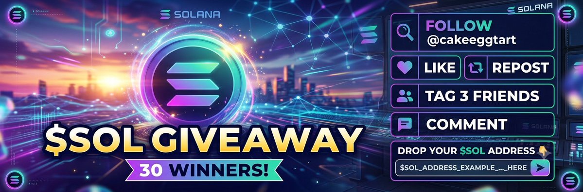 cakeeggtart's tweet photo. Lets grab small gift 🎁 brother and sister 😁😁 in 24 hours 
Rules :
1. follow
2. Like 
3. Repost 
4. Comment your $Sol address 
5. Tag 3 friend https://t.co/916wJuRYHS