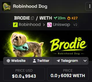 BrodieRobinDog's tweet photo. Dexscreener Paid

https://t.co/aIWGzaMTlq https://t.co/wtyXboTtls