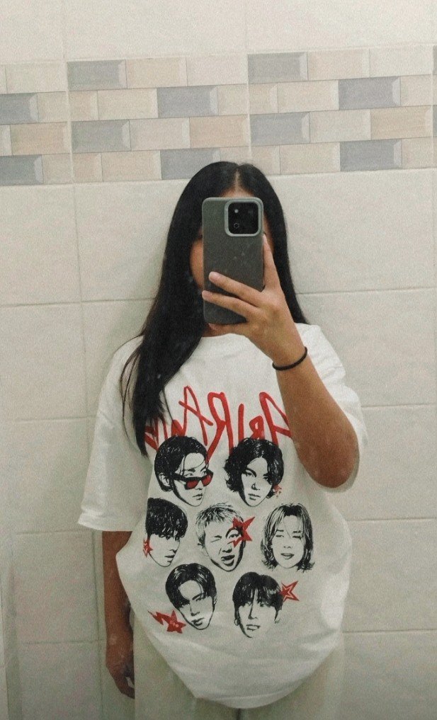 deifntly's tweet photo. office outfit for today ft. my arirang shirt https://t.co/eEtaajdv5E