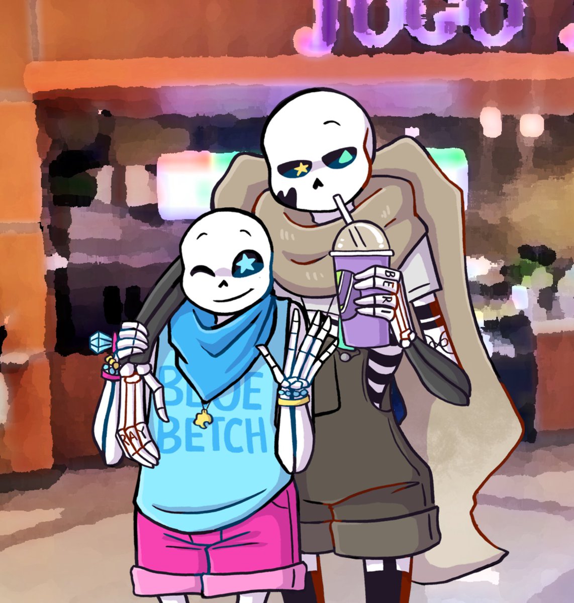 BetterBeeHappy's tweet photo. I replayed malltale and holy shit did I forget about these designs and how the aus act https://t.co/sMUIYPZp54