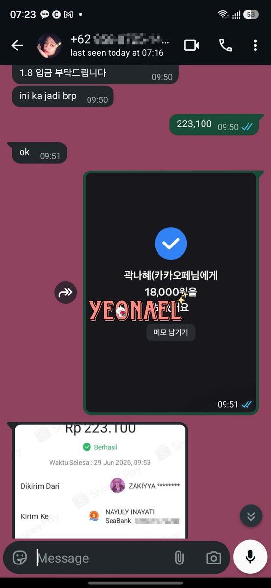 yeonael's tweet photo. tf won open fast proses satset semenit ajj🫶🏻🫶🏻

#tfyon https://t.co/YheCFMmTzc