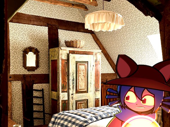 PancakeEater104's tweet photo. Huh…? I keep hearing things downstairs… it’s probably nothing… https://t.co/tIElgb0odo