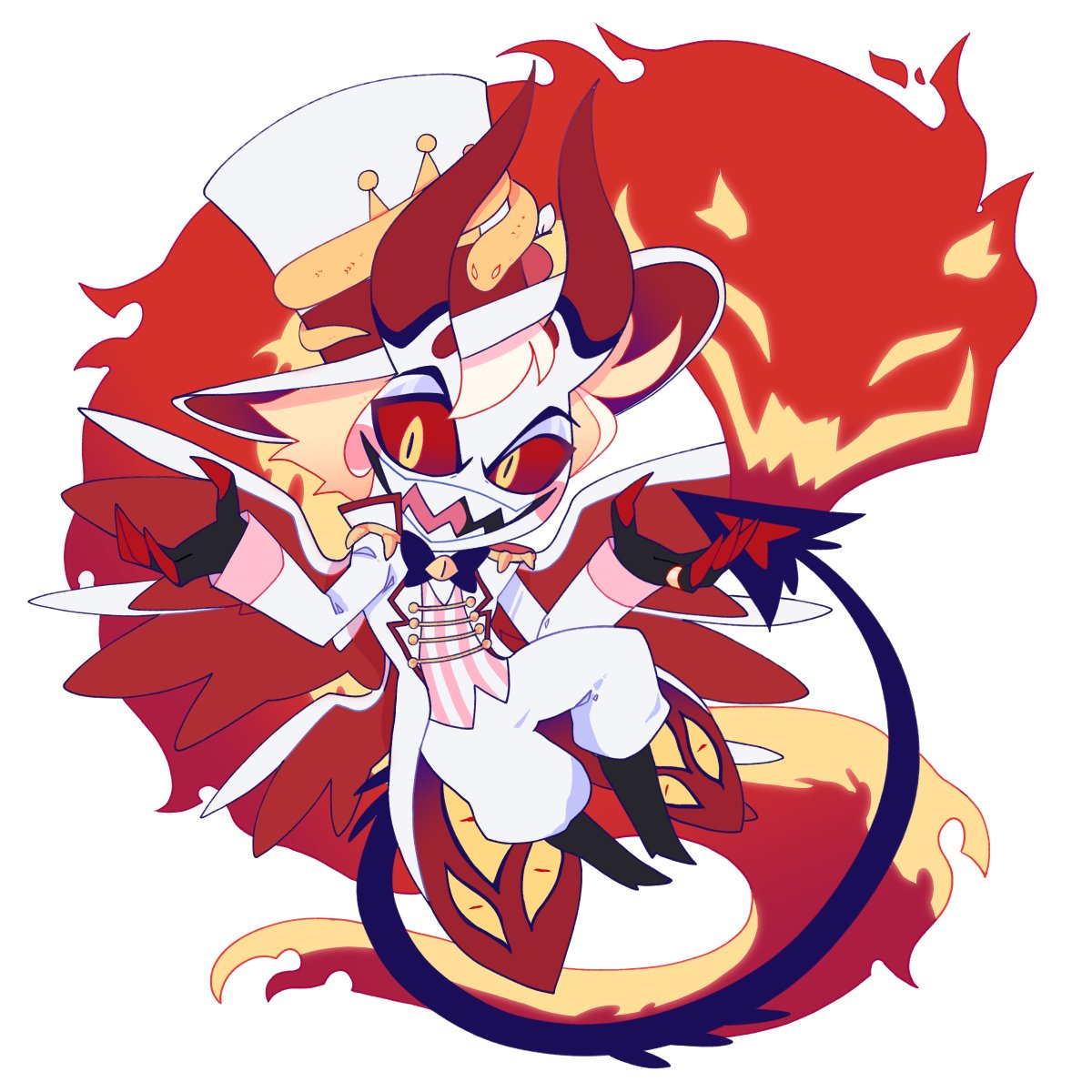 Colored the Little Devil Lu doodle. I like that his little snake