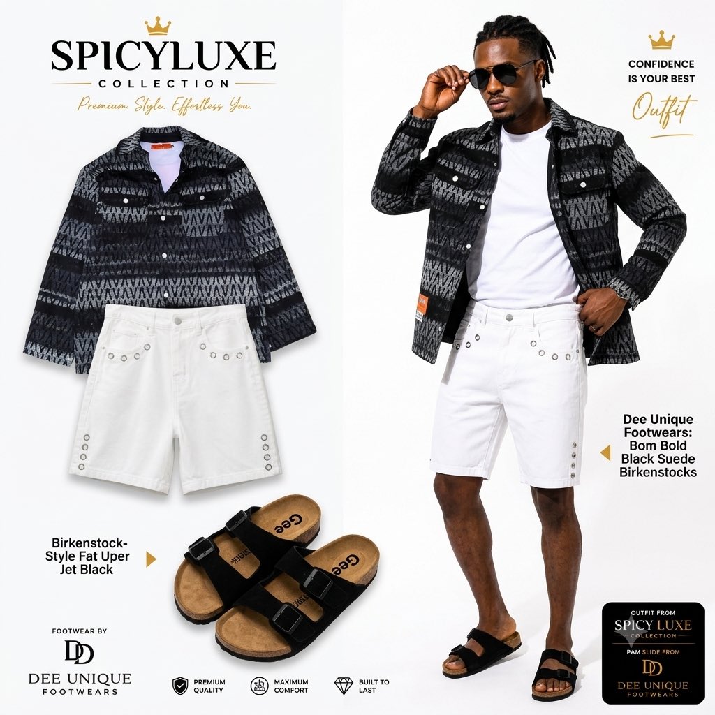 DeUniqueFooties's tweet photo. Have you ever met someone who claimed they were an introvert, meanwhile they just lacked the right wardrobe? Let me tell you a quick story.🤭

A while back, a client ordered a pair of DEE UNIQUE FOOTWEARS🔥 @DeUniqueFooties . As soon as I was done, I kept calling him for his delivery details and he kept giving me excuses and posting me.

One day, he opened up. He confessed that he only bought the footwear last because he loved my craftsmanship and knew I was always going to deliver QUALITY🔥, not like he had anywhere to go, and worse, he had absolutely no clothes to match them with.

I asked him "Is money the issue?" He laughed and said no.
Then he showed me screenshots of exclusive outfits he loved but couldn't find anywhere. He hated the stress of market runs, so he just gave up on them.

I took those screenshots and sent them over to @SpicyLuxeNG . And guess what? They were readily available in her premium collection🔥!

And one thing about SPICY LUXE COLLECTION is that you would always get real quality value for your money💯

When I told my client, he thought I was whining him. He called her immediately to confirm, his jaw dropped, and he ordered three outfits on the spot. We packaged everything together with DEE UNIQUE FOOTWEARS and delivered them🥰💜.

Fast forward to a few weeks later. Guess who I saw at a major social gathering, and rocking his outfit flawlessly

Turns out, he was never an introvert. He just hadn't found the right stylist.😂

You don’t need to stress yourself roaming the markets or staying hidden in your room just because you don't know what to wear. 

From the comfort of your couch, you can get fully styled from head to toe for your next big outing. 

All you need to do is reach out to @SpicyLuxeNG and @DeUniqueFooties 💜🔥

We are two fire brands in one single stop. 

Get ready for where premium craftsmanship meets luxury apparel🔥🔥🔥
Day22 #TG30DayVisibilty