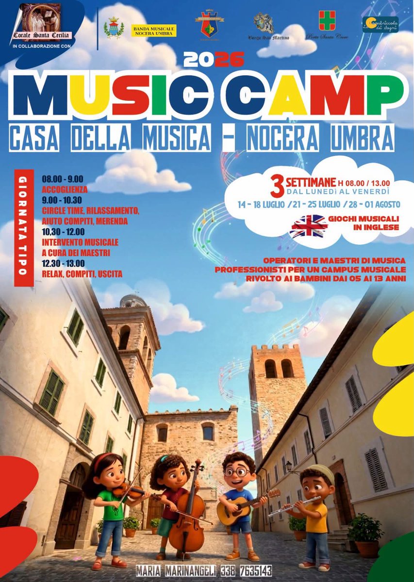 CoraleNocera's tweet photo. Noi siamo pronti! E voi???? Per i bimbi un’estate a tutta musica!!!!!🎶🎶🎶 https://t.co/o2lBk3A3zB
