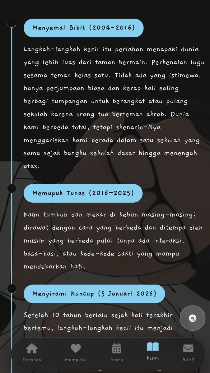 scentsaurus's tweet photo. Punya sahabat yang nggak pernah cinta-cintaan dan menikah jalur taaruf, terus baca tulisan dia diundangan pernikahannya.... 

Dibaca berapa kali pun masih terasa banget malu-malunya. Gemes bgt!!!! 🥹 https://t.co/zRomvKMJUF