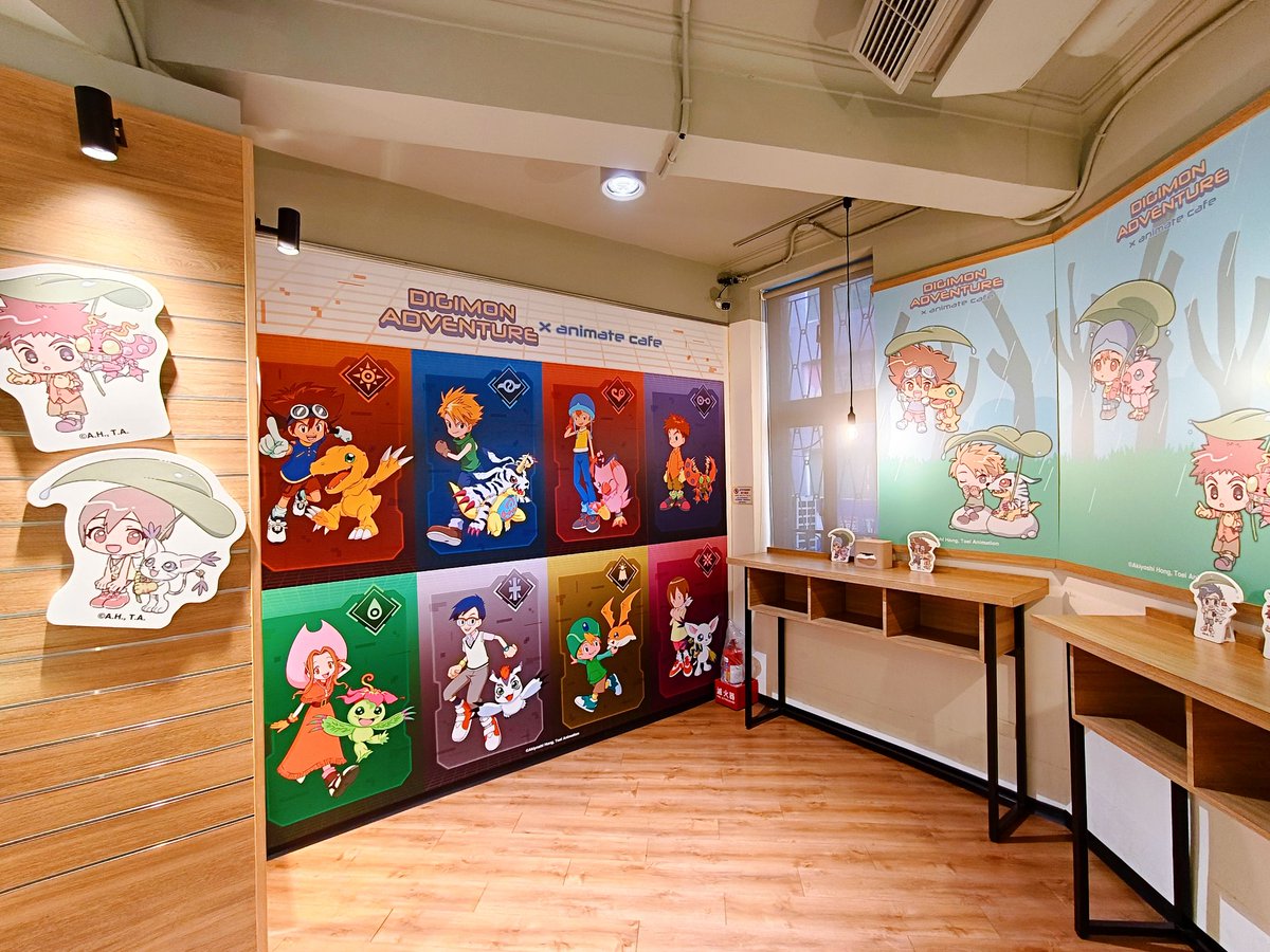 animatecafe_tpe's tweet photo. 【デジモンアドベンチャー × アニメイトカフェ台北北門店】  

✨台湾台北北門店✨
🚩コラボ開催中📣

台湾限定特典も用意しております💕

開催期間は 7/26 まで🎶 https://t.co/iS892dRmDU