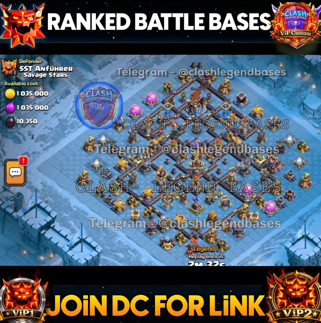 ClashLegendbase's tweet photo. 💎 *Join Membership* / Monthly Basis 💎
For Link  👇 
Open ticket - 
https://t.co/xhxgCkKMwW

Become a member through *Discord:* 
https://t.co/dTA0NXlO2t

#ClashOfClans #ClashEsports #th17BaseLink #clashlegendbases https://t.co/3iKc7wy1zD