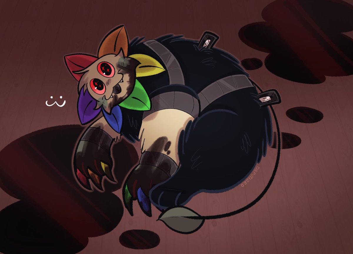 deputiized's tweet photo. artfight attacks from today :D

1 - @123blueaddison 
2 - clownfoolery_ &amp; ghostquartzen
3 - hazelwrites
4 - retrorubix

#dandysworld #artfight #artfight2026 https://t.co/41GgGSIizO